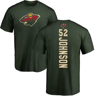 Green Men's Reese Johnson Minnesota Wild Backer T-Shirt -