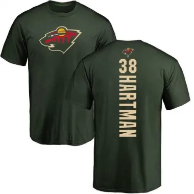 Green Youth Ryan Hartman Minnesota Wild Backer T-Shirt -